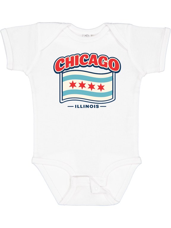 Chicago Illinois City Boys or Girls Baby Bodysuit