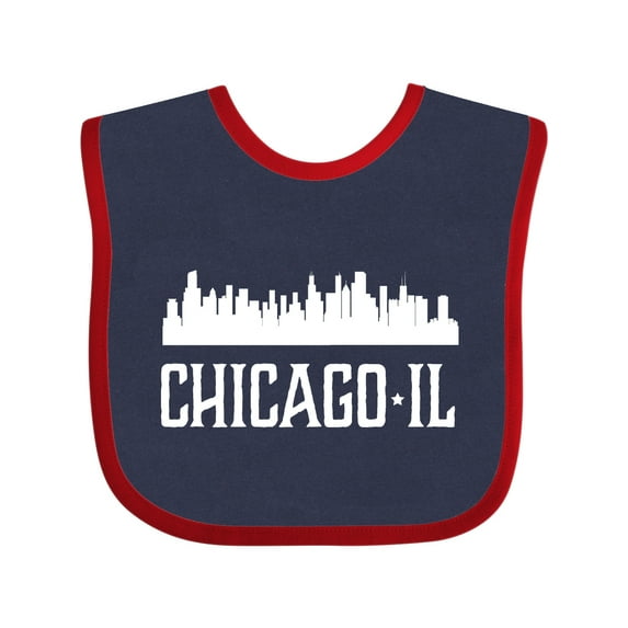 Inktastic Chicago Illinois Skyline Il Cities Boys or Girls Baby Bib