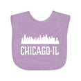 thumbnail image 1 of Inktastic Chicago Illinois Skyline Il Cities Boys or Girls Baby Bib, 1 of 4