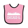 thumbnail image 1 of Inktastic Chicago Illinois Skyline Il Cities Boys or Girls Baby Bib, 1 of 4