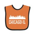 thumbnail image 1 of Inktastic Chicago Illinois Skyline Il Cities Boys or Girls Baby Bib, 1 of 4