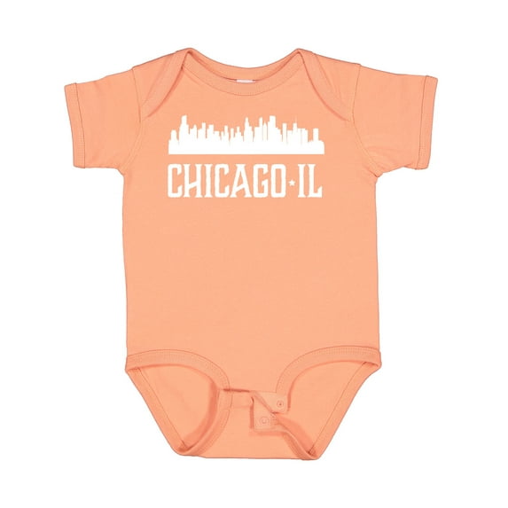 Inktastic Chicago Illinois Skyline Il Cities Boys or Girls Baby Bodysuit