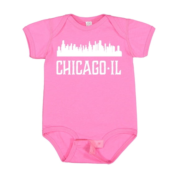 Inktastic Chicago Illinois Skyline Il Cities Boys or Girls Baby Bodysuit