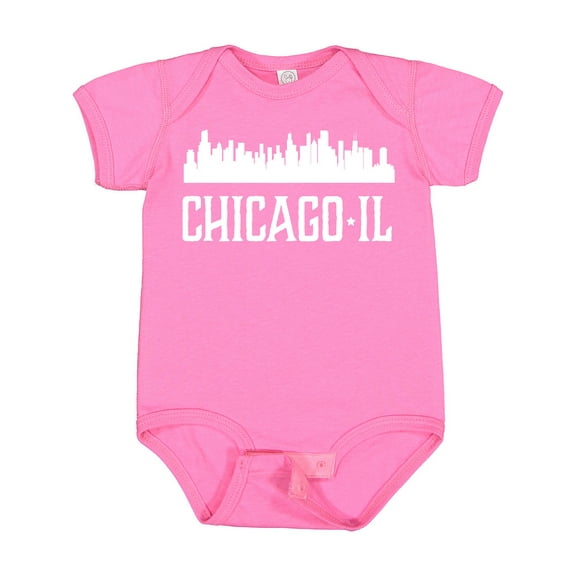 Inktastic Chicago Illinois Skyline Il Cities Boys or Girls Baby Bodysuit