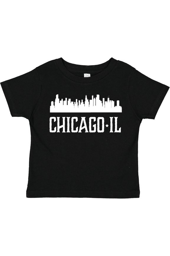 Chicago Illinois Skyline IL Cities Boys or Girls Toddler T-Shirt