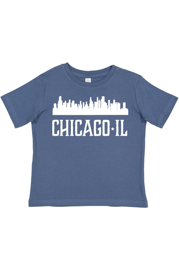Chicago Illinois Skyline IL Cities Boys or Girls Toddler T-Shirt