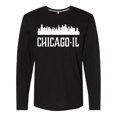 thumbnail image 1 of Inktastic Chicago Illinois Skyline IL Cities Long Sleeve T-Shirt, 1 of 5