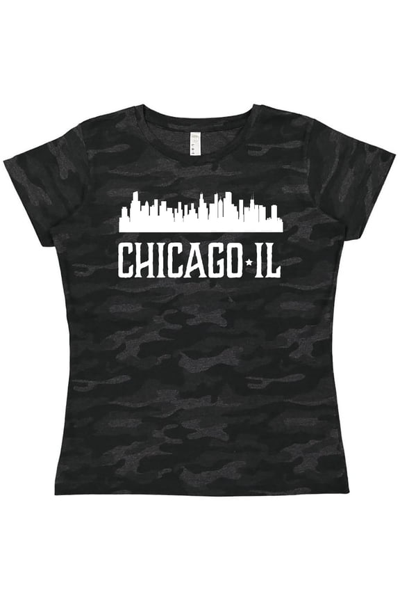 Chicago Illinois Skyline IL Cities Women's T-Shirt