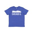 thumbnail image 1 of Inktastic Chicago Illinois Skyline IL Cities Youth T-Shirt, 1 of 5