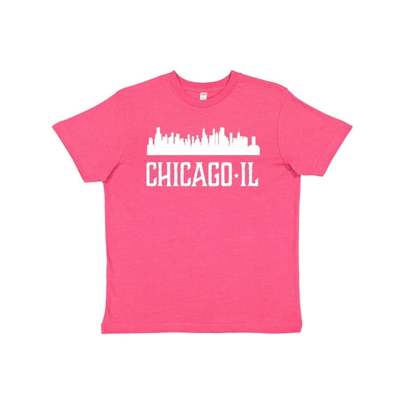 Inktastic Chicago Illinois Skyline IL Cities Youth T-Shirt