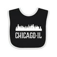 thumbnail image 1 of Inktastic Chicago Illinois Skyline Il Cities Boys or Girls Baby Bib, 1 of 4