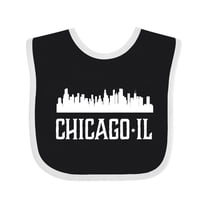 Inktastic Chicago Illinois Skyline Il Cities Boys or Girls Baby Bib