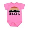 thumbnail image 1 of Inktastic Chicago Illinois Skyline Vintage Boys or Girls Baby Bodysuit, 1 of 5