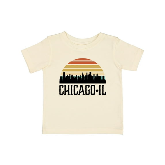 Inktastic Chicago Illinois Skyline Vintage Boys or Girls Baby T-Shirt