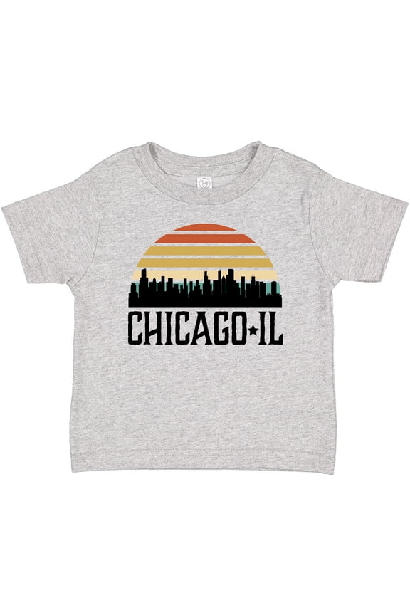 Chicago Illinois Skyline Vintage Boys or Girls Baby T-Shirt