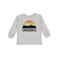 thumbnail image 1 of Inktastic Chicago Illinois Skyline Vintage Boys or Girls Long Sleeve Toddler T-Shirt, 1 of 5