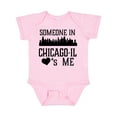 thumbnail image 1 of Inktastic Chicago Illinois Someone Loves Me Skyline Boys or Girls Baby Bodysuit, 1 of 5