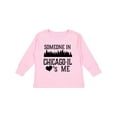 thumbnail image 1 of Inktastic Chicago Illinois Someone Loves Me Skyline Boys or Girls Long Sleeve Toddler T-Shirt, 1 of 5