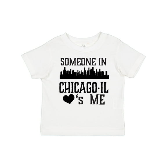 Inktastic Chicago Illinois Someone Loves Me Skyline Boys or Girls Toddler T-Shirt