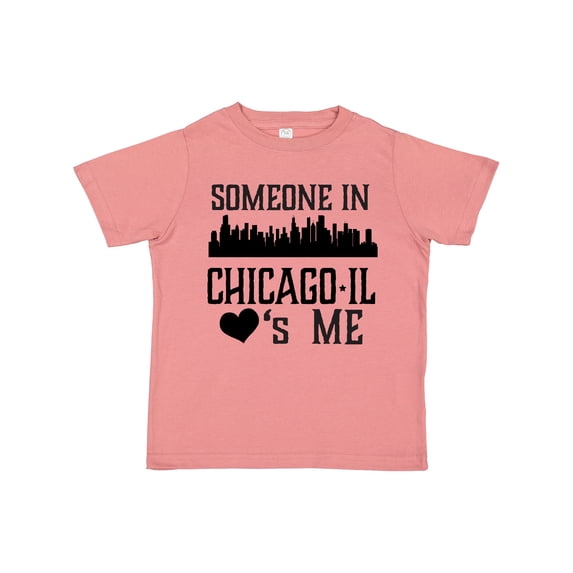 Inktastic Chicago Illinois Someone Loves Me Skyline Boys or Girls Toddler T-Shirt