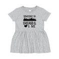 thumbnail image 1 of Inktastic Chicago Illinois Someone Loves Me Skyline Girls Baby Dress, 1 of 5