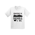 thumbnail image 1 of Inktastic Chicago Illinois Someone Loves Me Skyline Youth T-Shirt, 1 of 5