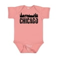 thumbnail image 1 of Inktastic Chicago Skyline Grunge Boys or Girls Baby Bodysuit, 1 of 5