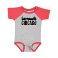 thumbnail image 1 of Inktastic Chicago Skyline Grunge Boys or Girls Baby Bodysuit, 1 of 5