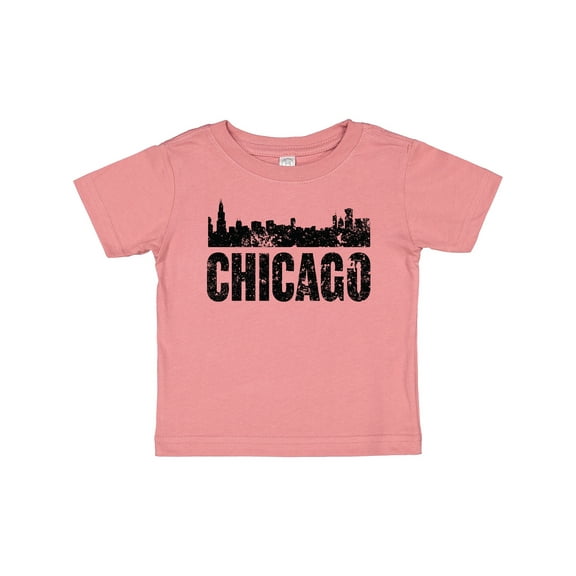 Inktastic Chicago Skyline Grunge Boys or Girls Baby T-Shirt