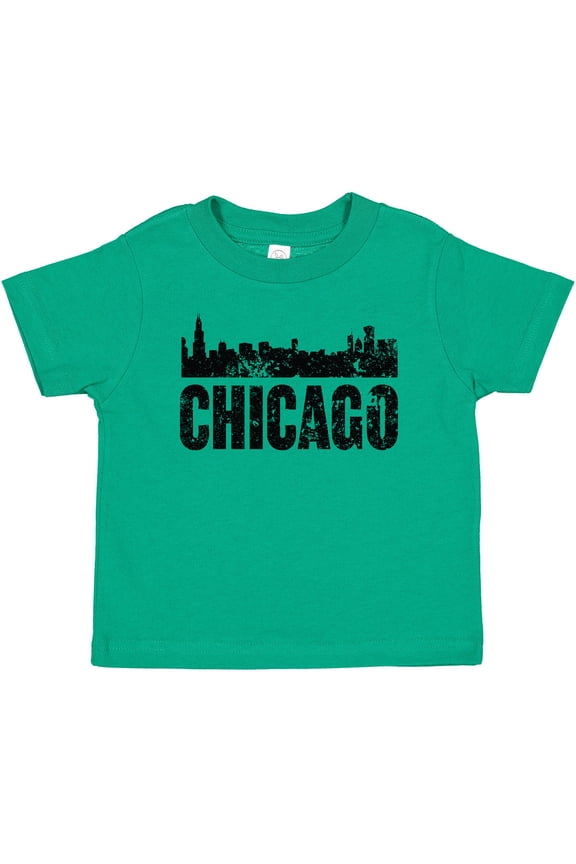 Chicago Skyline Grunge Boys or Girls Baby T-Shirt