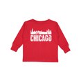 thumbnail image 1 of Inktastic Chicago Skyline Grunge Boys or Girls Long Sleeve Toddler T-Shirt, 1 of 5