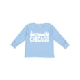 thumbnail image 1 of Inktastic Chicago Skyline Grunge Boys or Girls Long Sleeve Toddler T-Shirt, 1 of 5