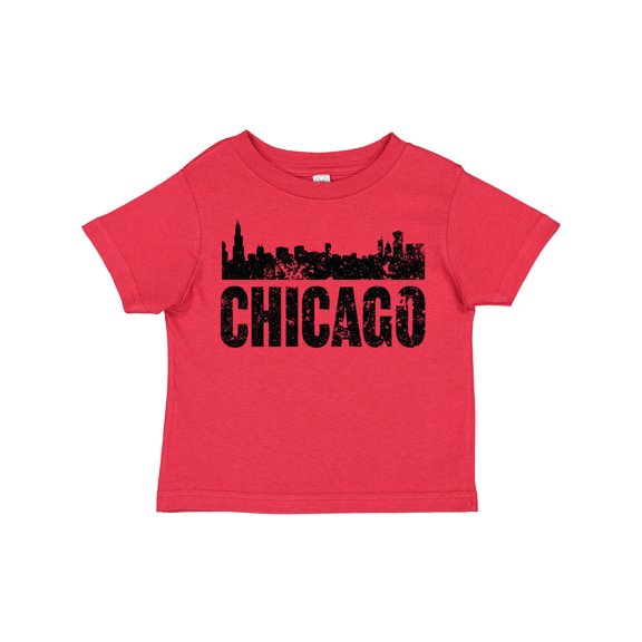 Inktastic Chicago Skyline Grunge Boys or Girls Toddler T-Shirt
