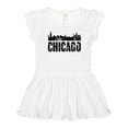 thumbnail image 1 of Inktastic Chicago Skyline Grunge Girls Toddler Dress, 1 of 5