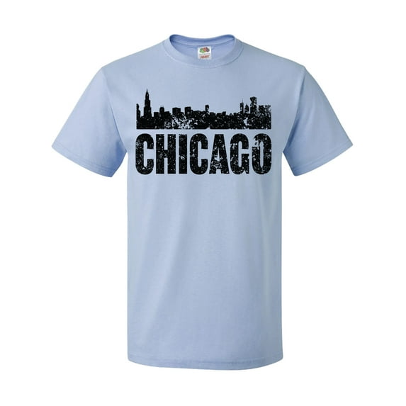 Inktastic Chicago Skyline Grunge T-Shirt
