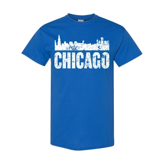 Inktastic Chicago Skyline Grunge T-Shirt