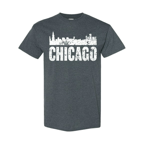 Inktastic Chicago Skyline Grunge T-Shirt