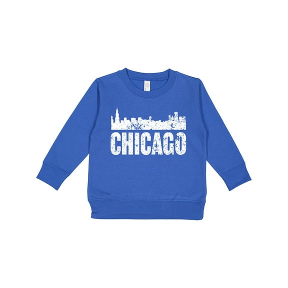 Inktastic Chicago Skyline Grunge Toddler Sweatshirt
