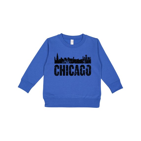 Inktastic Chicago Skyline Grunge Toddler Sweatshirt