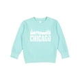 thumbnail image 1 of Inktastic Chicago Skyline Grunge Toddler Sweatshirt, 1 of 4