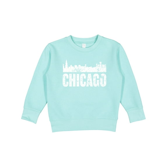 Inktastic Chicago Skyline Grunge Toddler Sweatshirt