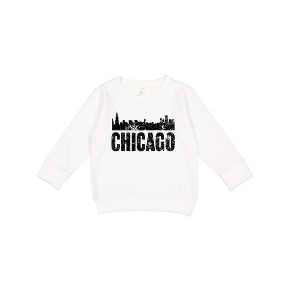 Inktastic Chicago Skyline Grunge Toddler Sweatshirt