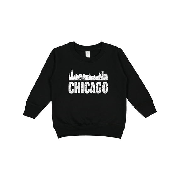 Inktastic Chicago Skyline Grunge Toddler Sweatshirt