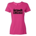 thumbnail image 1 of Inktastic Chicago Skyline Grunge Women's T-Shirt, 1 of 5