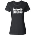 thumbnail image 1 of Inktastic Chicago Skyline Grunge Women's T-Shirt, 1 of 5