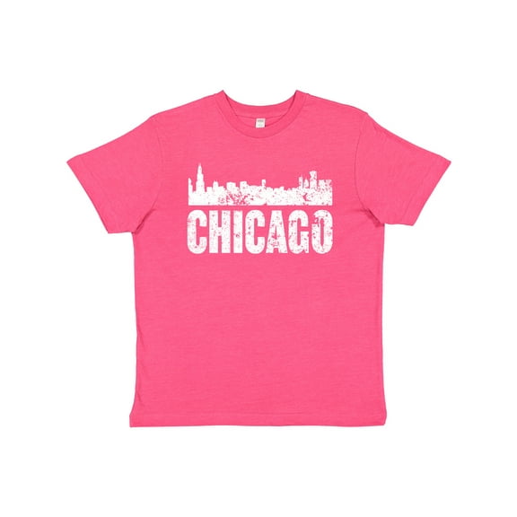 Inktastic Chicago Skyline Grunge Youth T-Shirt