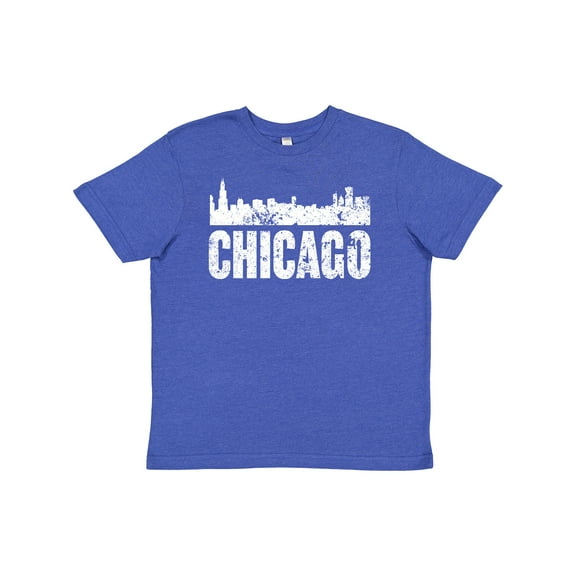 Inktastic Chicago Skyline Grunge Youth T-Shirt