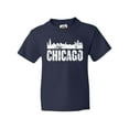 thumbnail image 1 of Inktastic Chicago Skyline Grunge Youth T-Shirt, 1 of 5