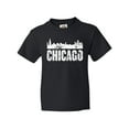 thumbnail image 1 of Inktastic Chicago Skyline Grunge Youth T-Shirt, 1 of 5