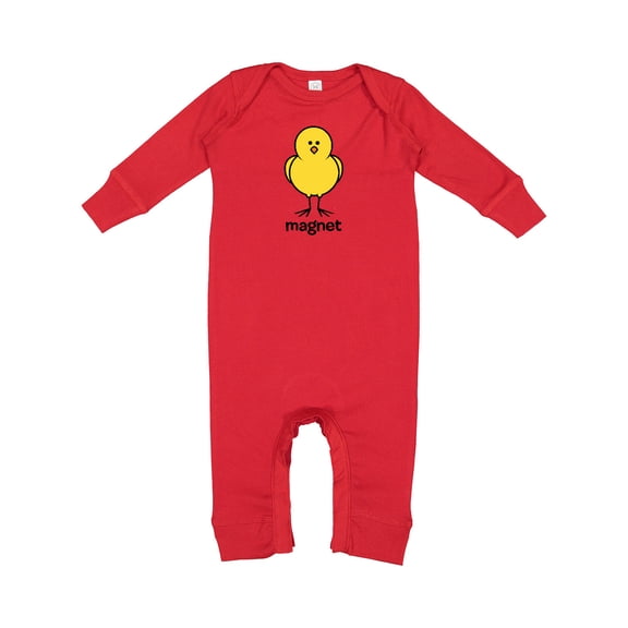 Inktastic Chick Magnet Baby Romper Coveralls
